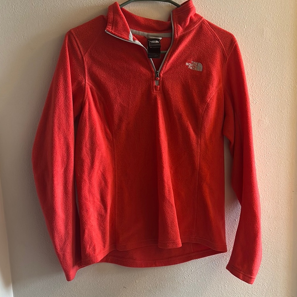 The North Face neon pink Fleece Pullover